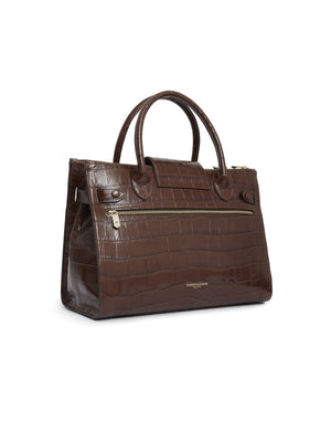 The Windsor Work Bag - Conker Leather