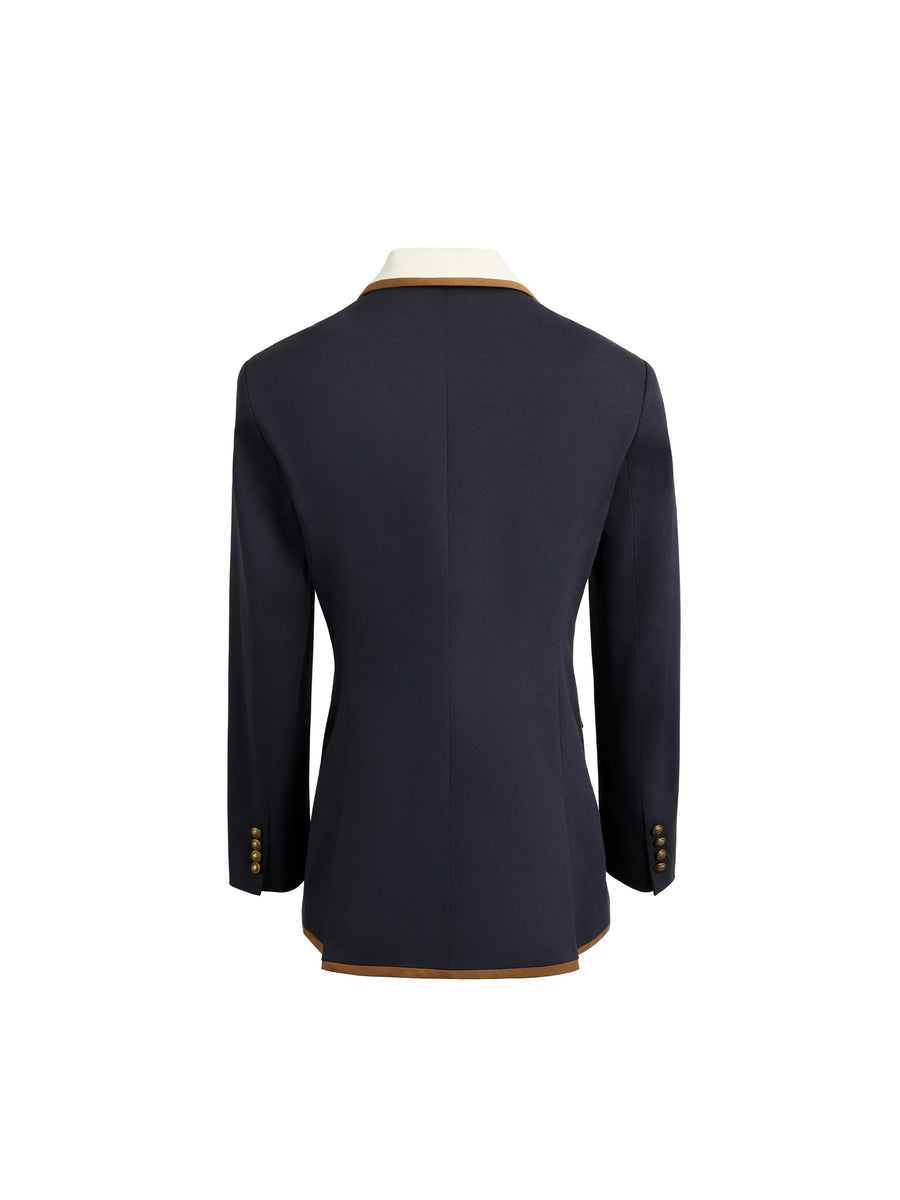 The Beatrice - Women's Blazer - Tricolour Cotton & Suedette