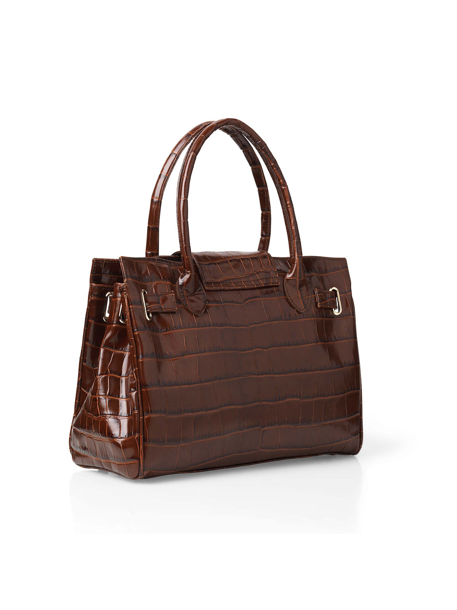 The Windsor - Women's Handbag - Conker Leather