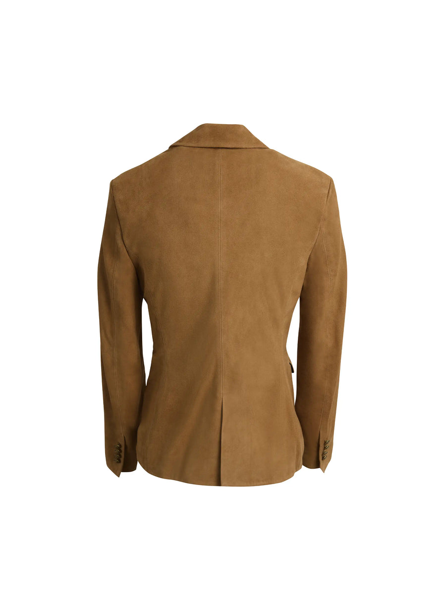 The Daphne - Women's Blazer - Tan Suede