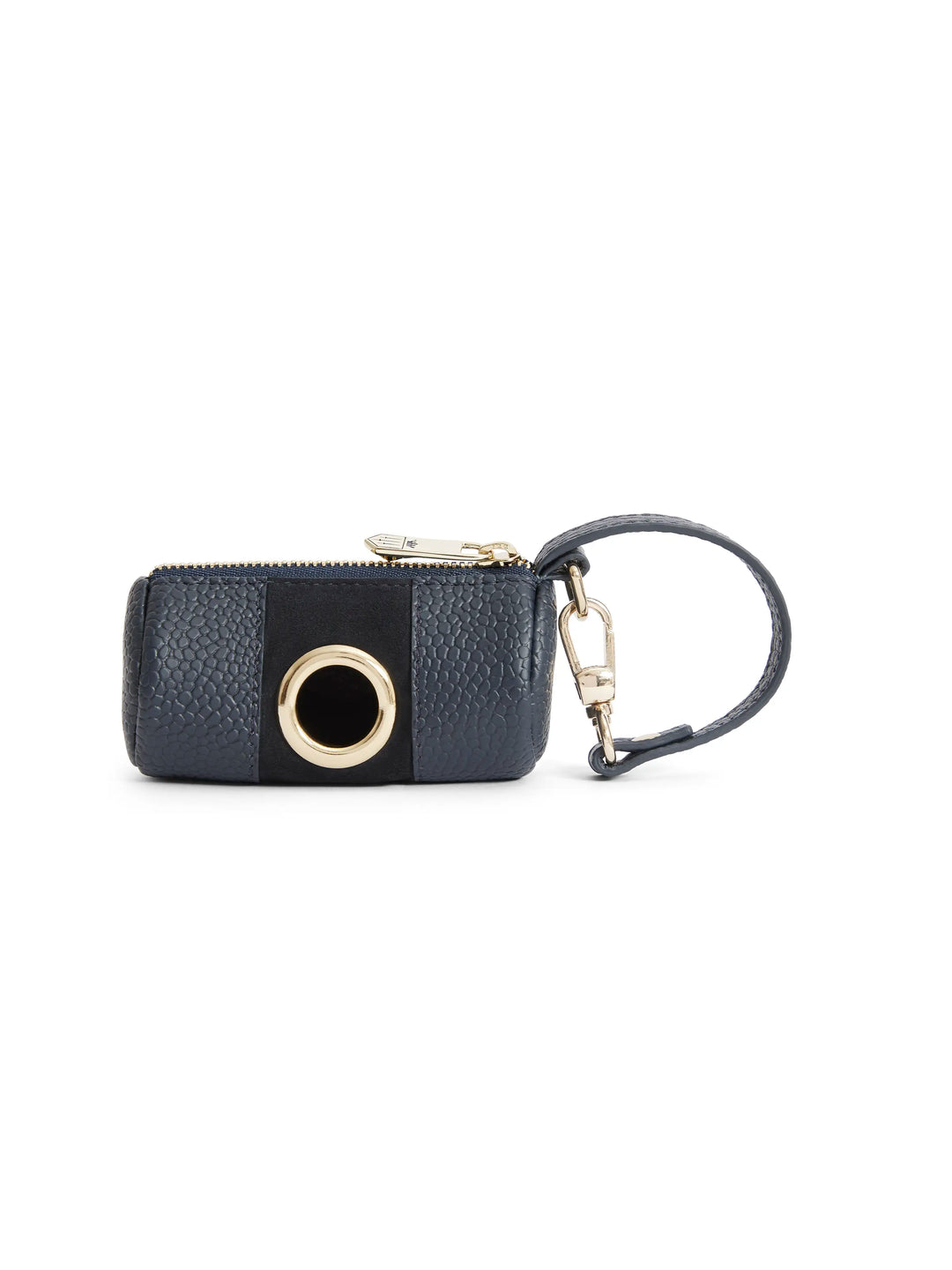 Dog Bag Holder - Navy Scotchgrain - Outdoor