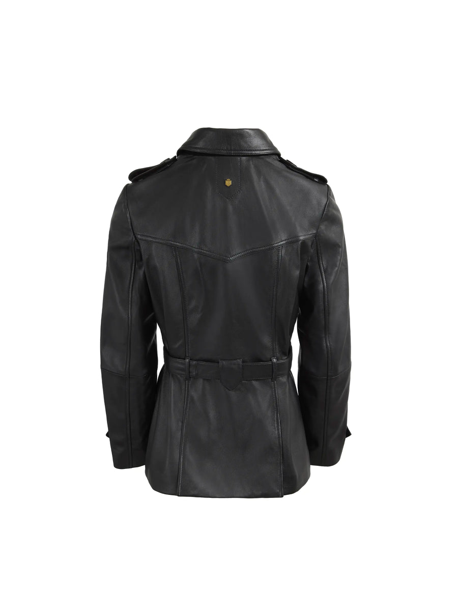 The Frances - Women's Jacket - Black Leather