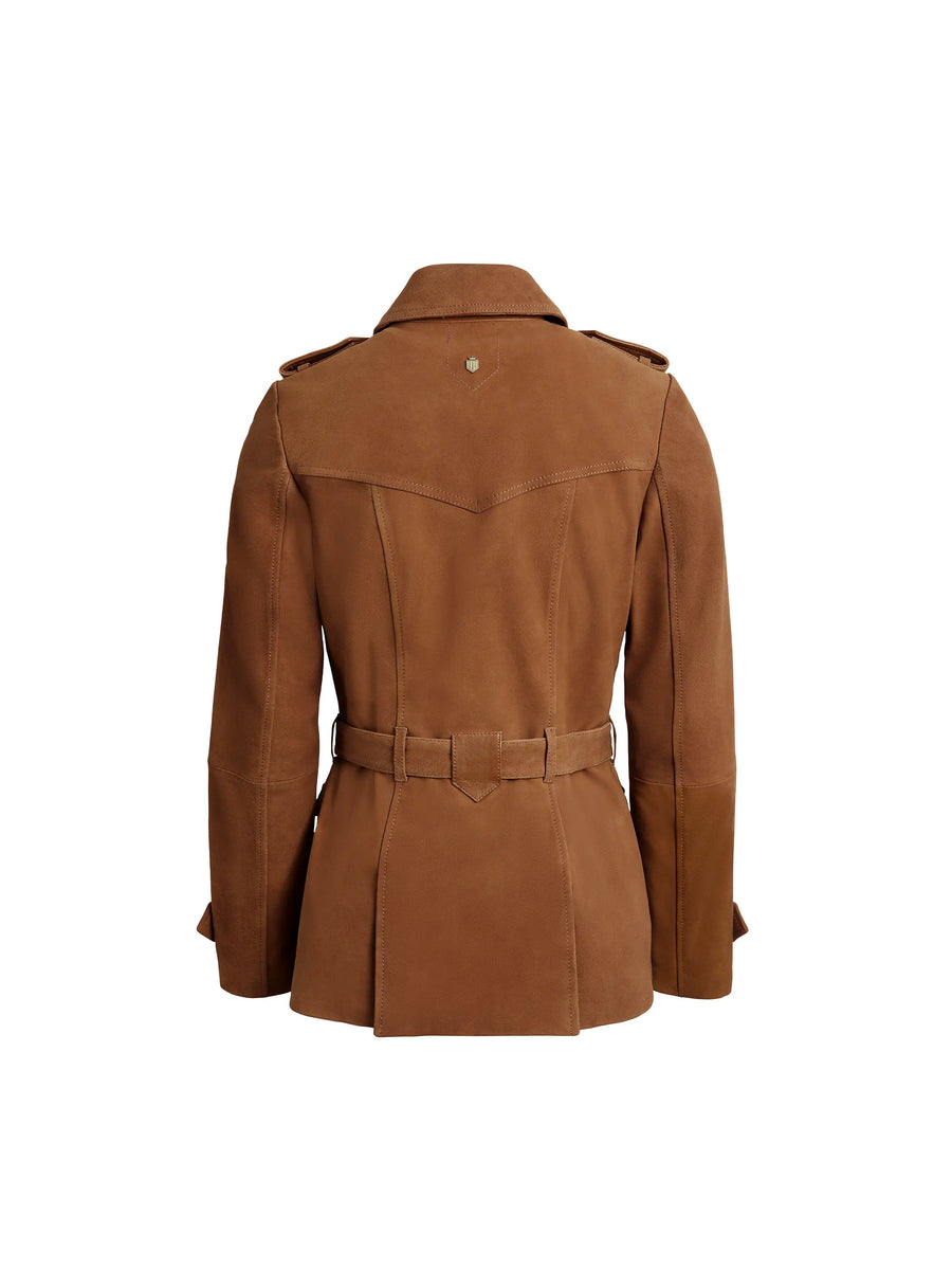 The Frances - Women's Jacket - Tan Suede