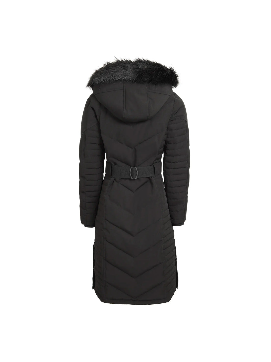 Charlotte Padded Longline Coat - Black - Coats