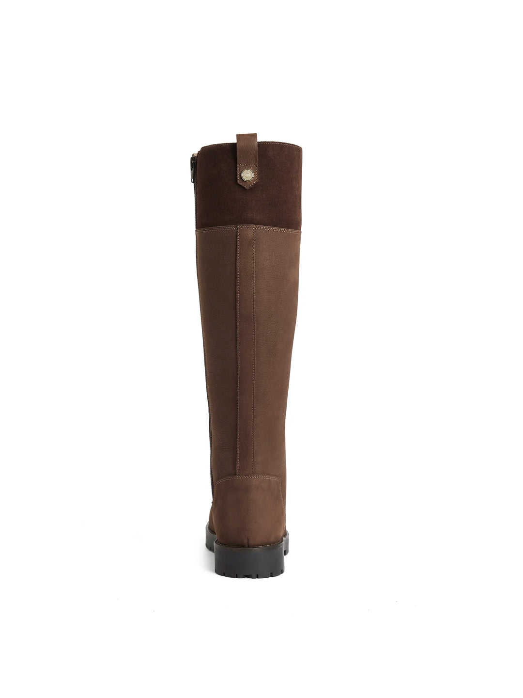 Knee High Shearling Lined Anglesey - Chocolate Nubuck - Tall Boots