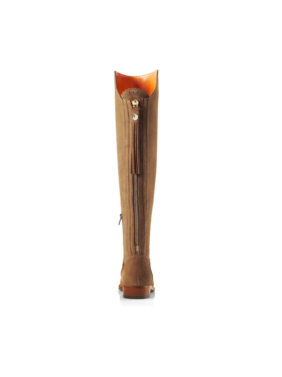 Flat Amira - Tan Suede - Tall Boots