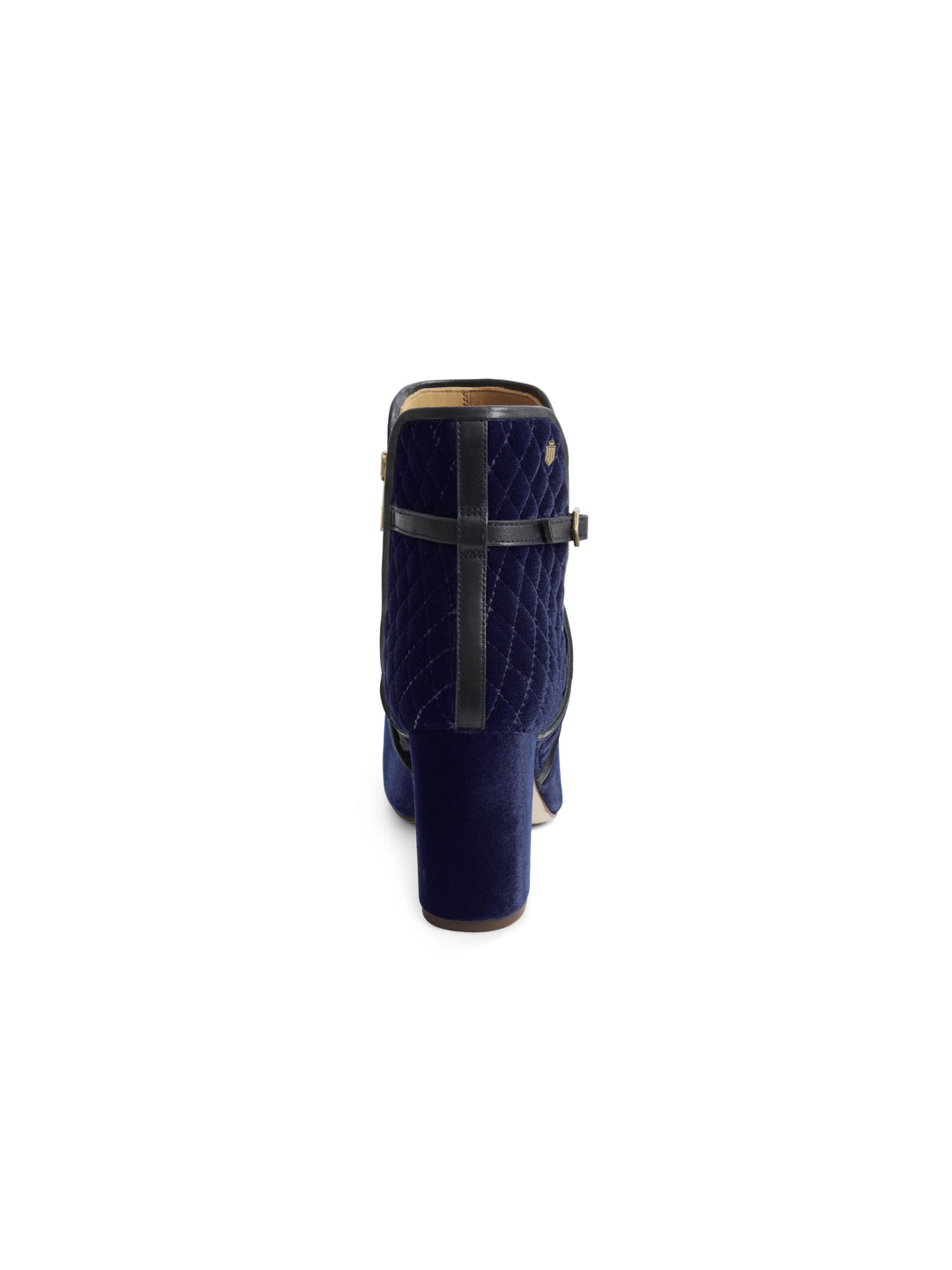 Chiswick - Quilted Navy Velvet - Ankle Boots