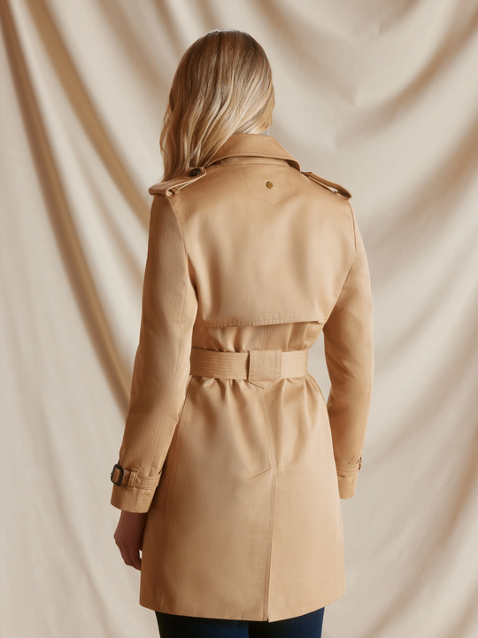 Bailey - Women's Trench Coat - Sand | Fairfax & Favor