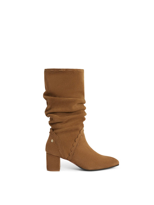 Bakewell Women's Slouch Boots Tan Suede Fairfax Favor