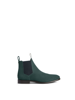 The Chelsea - Men's Ankle Boot - Pine Green Suede