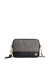 Finsbury - Herringbone Black Leather