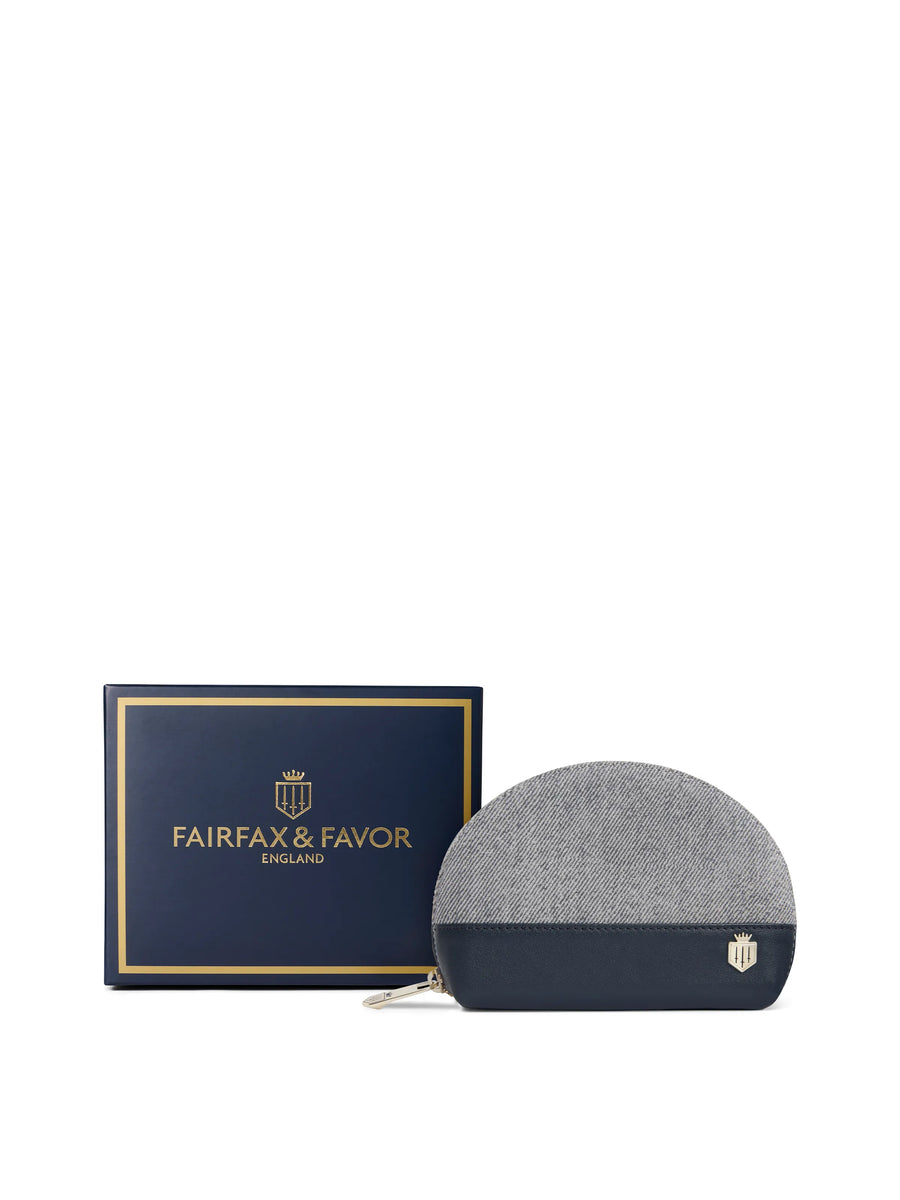 The Chiltern - Women's Coin Purse - Denim Suede