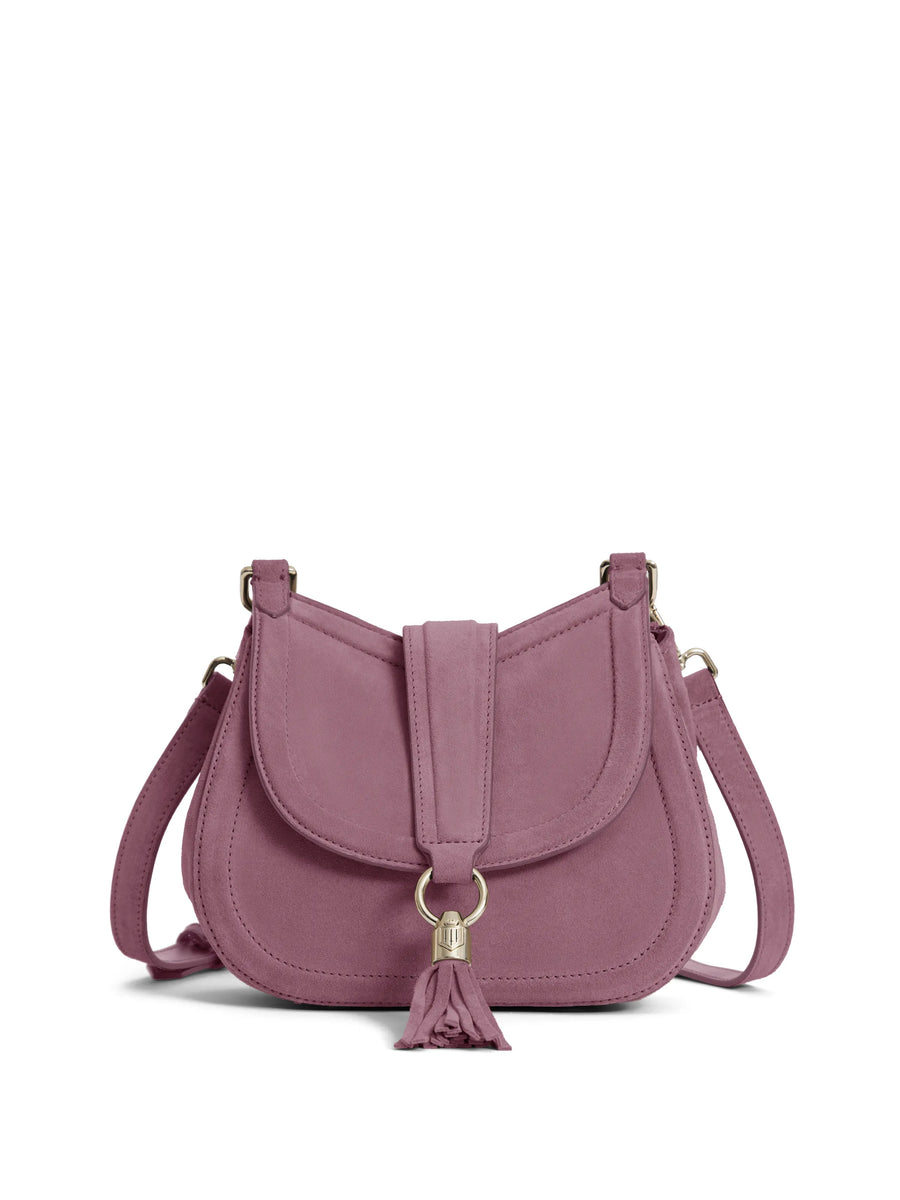 The Langham - Women's Messenger Bag - Heather Suede