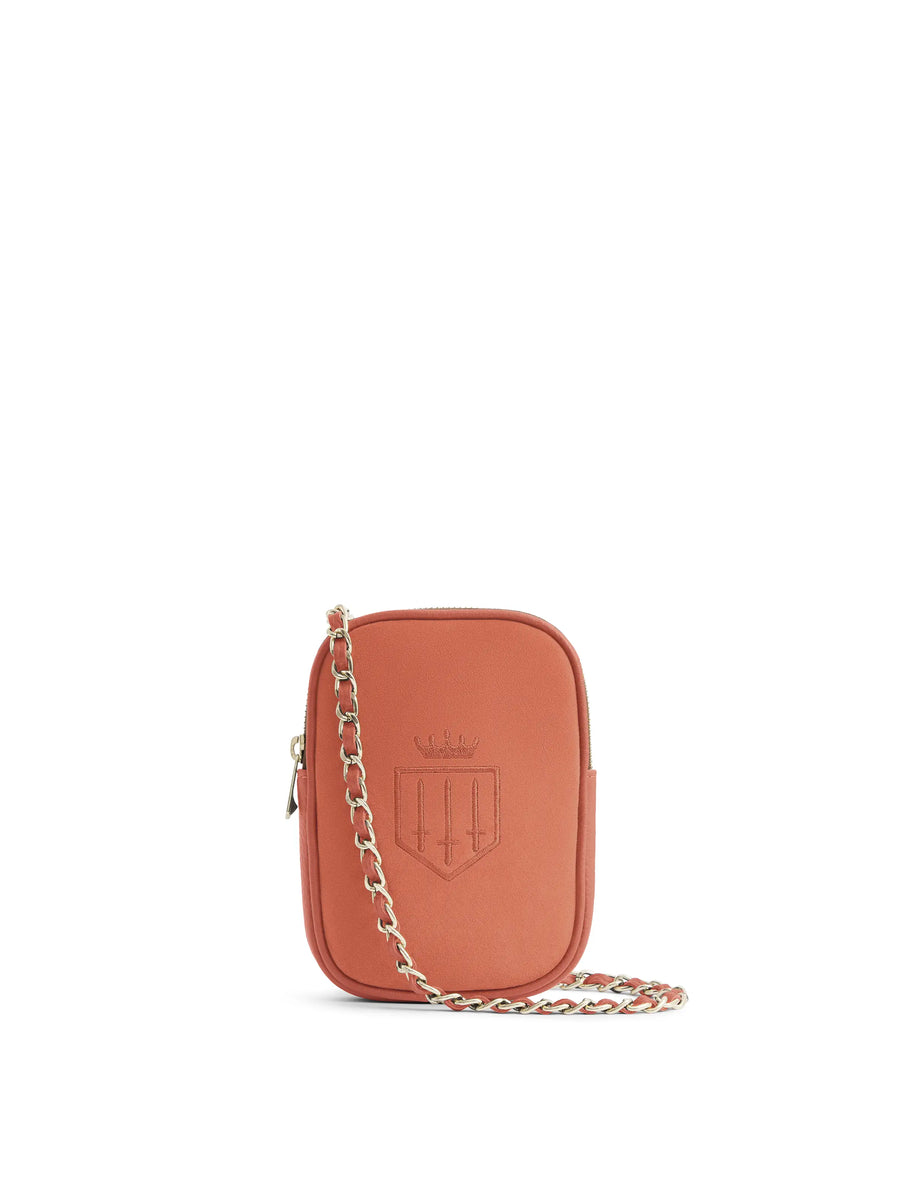 The Finsbury - Women's Mini Crossbody Bag - Melon Suede