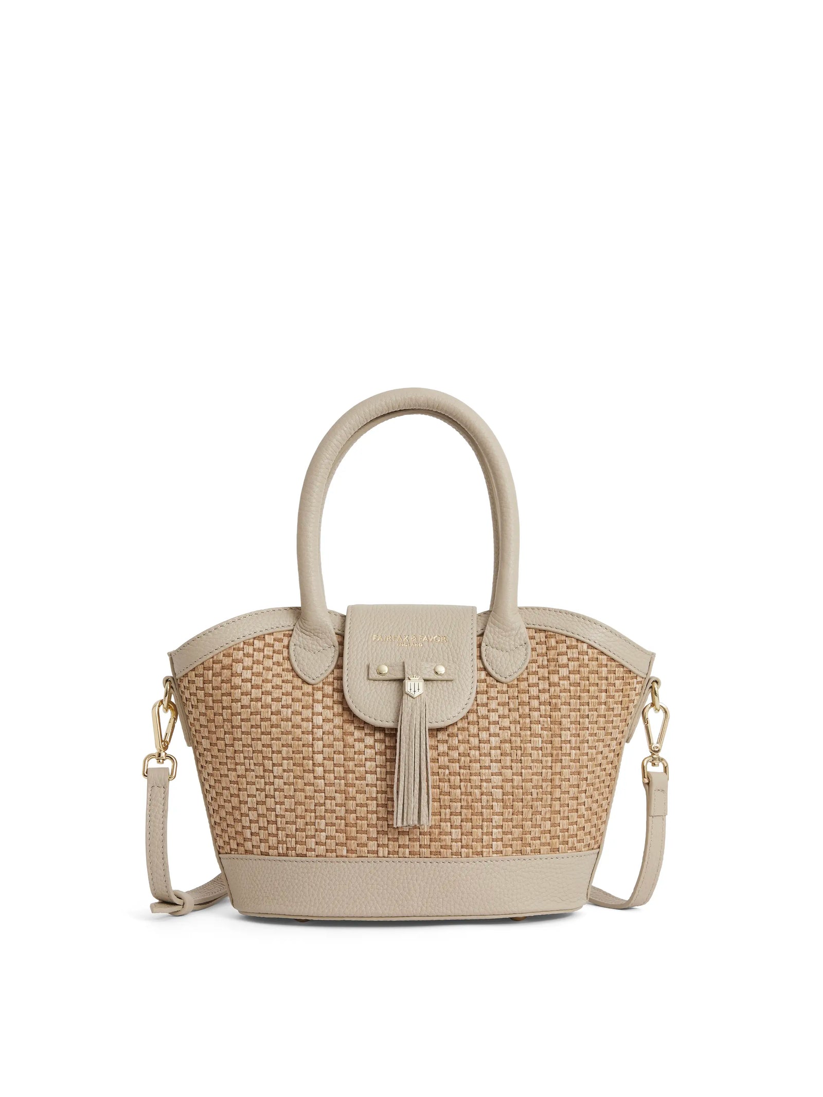 Mini Windsor Basket Bag - Stone Leather