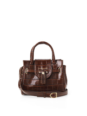 Women's Mini Handbag - Conker Leather