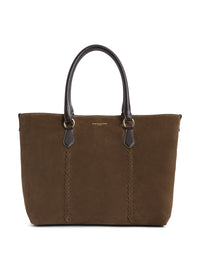 Seville Tote - Dark Taupe Suede