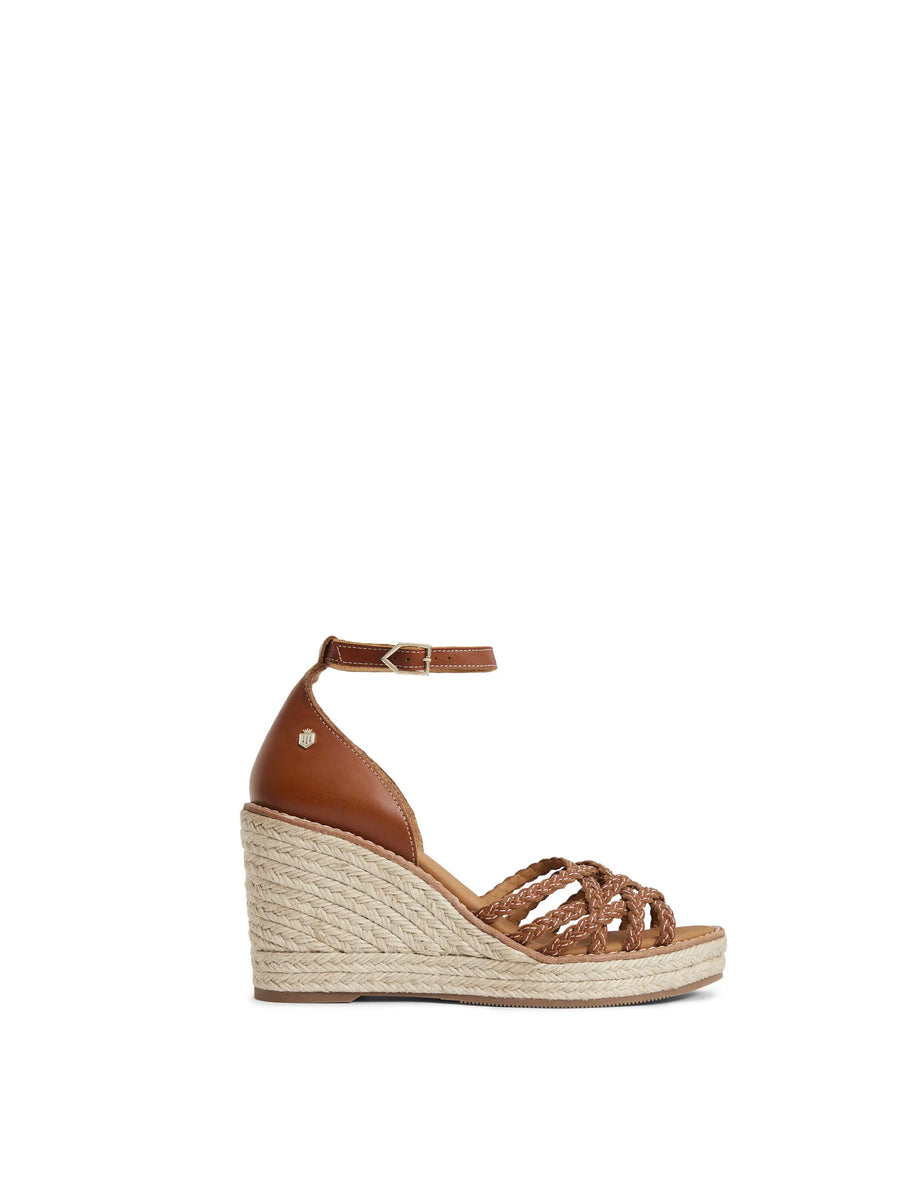 The Seville - Women's Wedges - Tan Leather