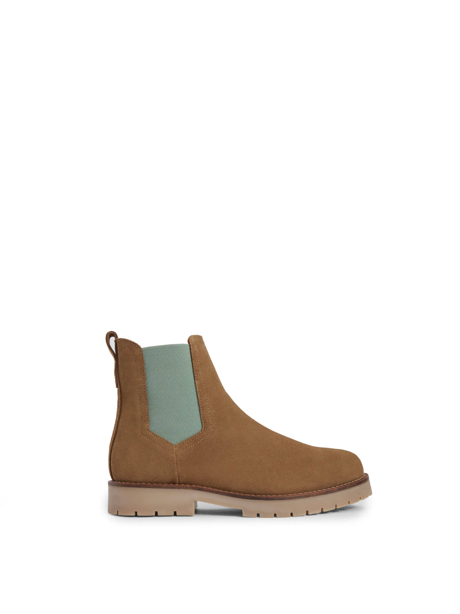 tan & mint colour