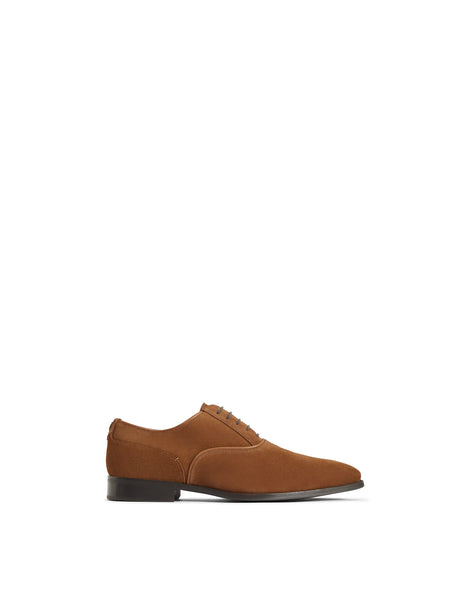Warwick - Mens Dress Shoes - Cognac Suede | Fairfax & Favor
