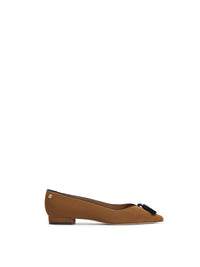 Women's Newbury Pump Tan/Navy Suede