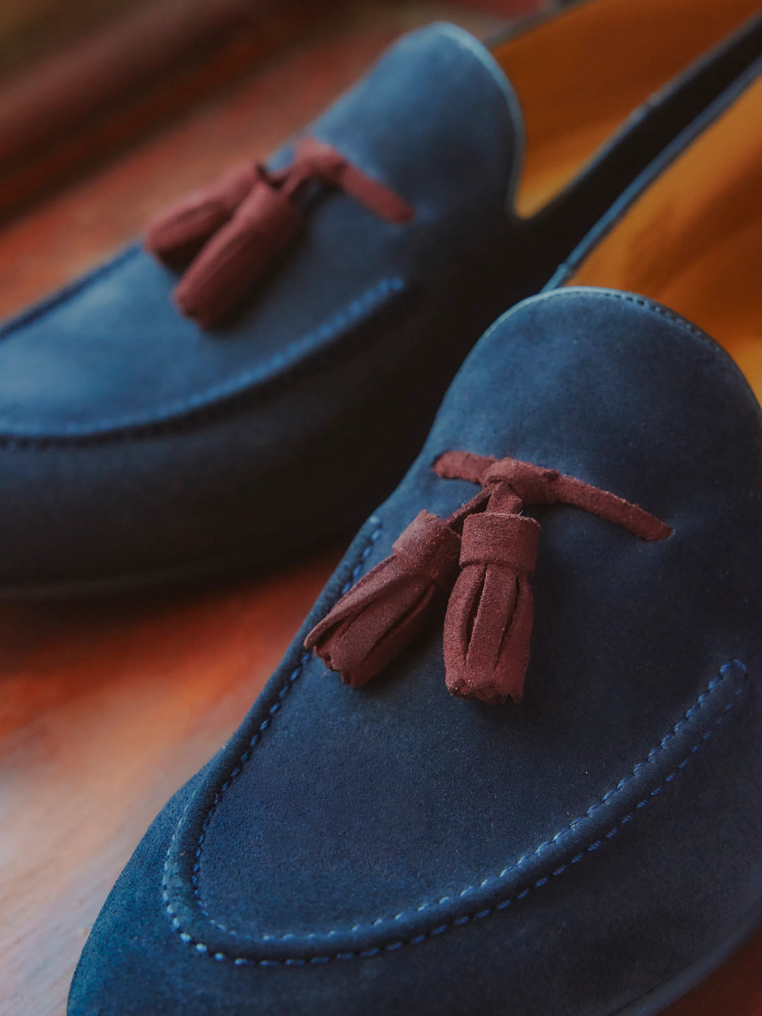 Bedingfeld - Navy & Burgundy Suede - Shoes