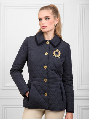 Bella - Women's Jacket in Navy Quilt