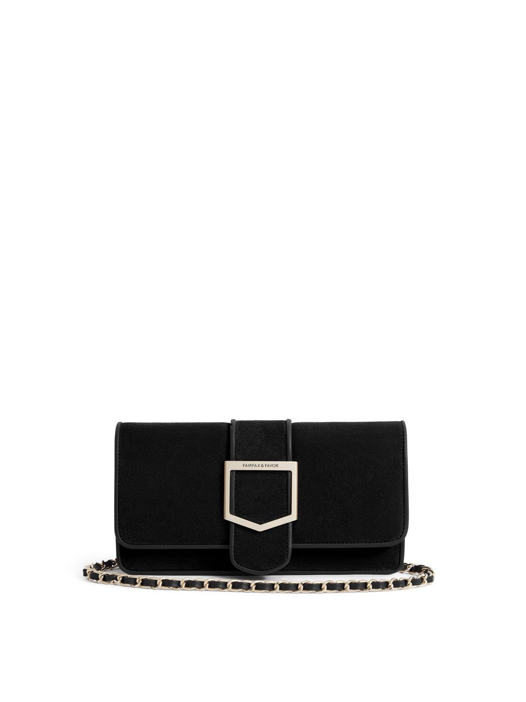 Belmont Clutch - Black Suede - Bags
