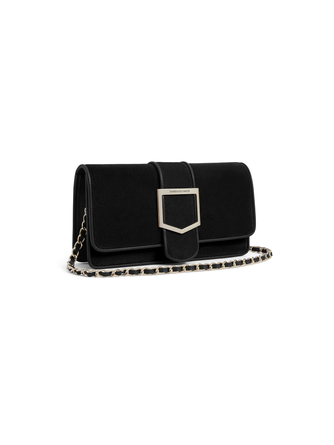 Belmont Clutch - Black Suede - Bags