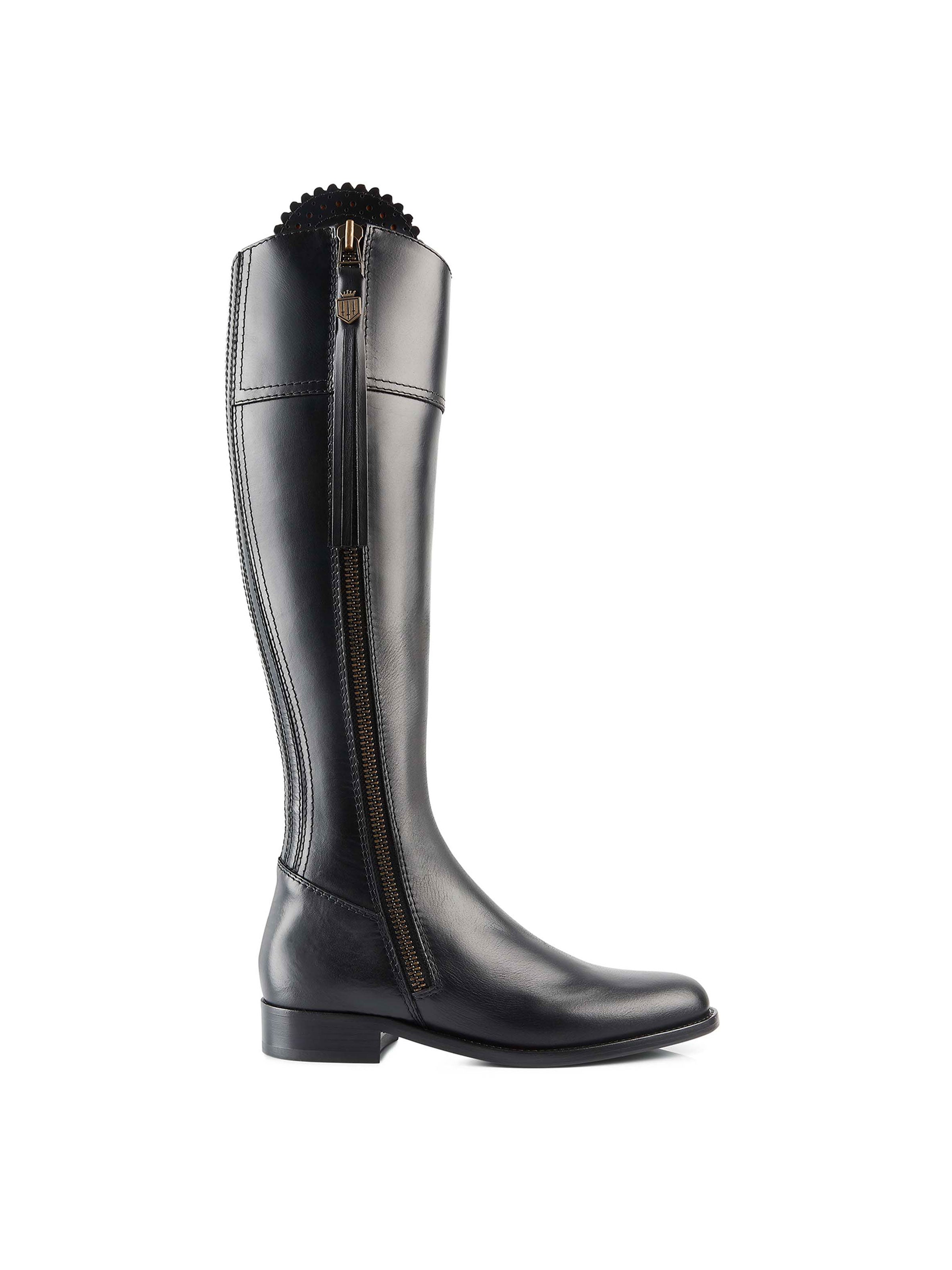 Regina - Women's Tall Boots - Black Leather