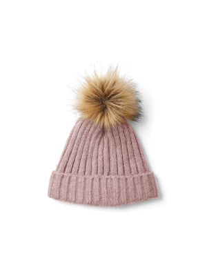 Signature Knitted Bobble Hat - Breast Cancer Now Pink