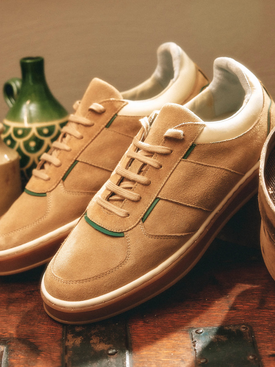 The Bourton - Men's Trainer - Fawn Suede