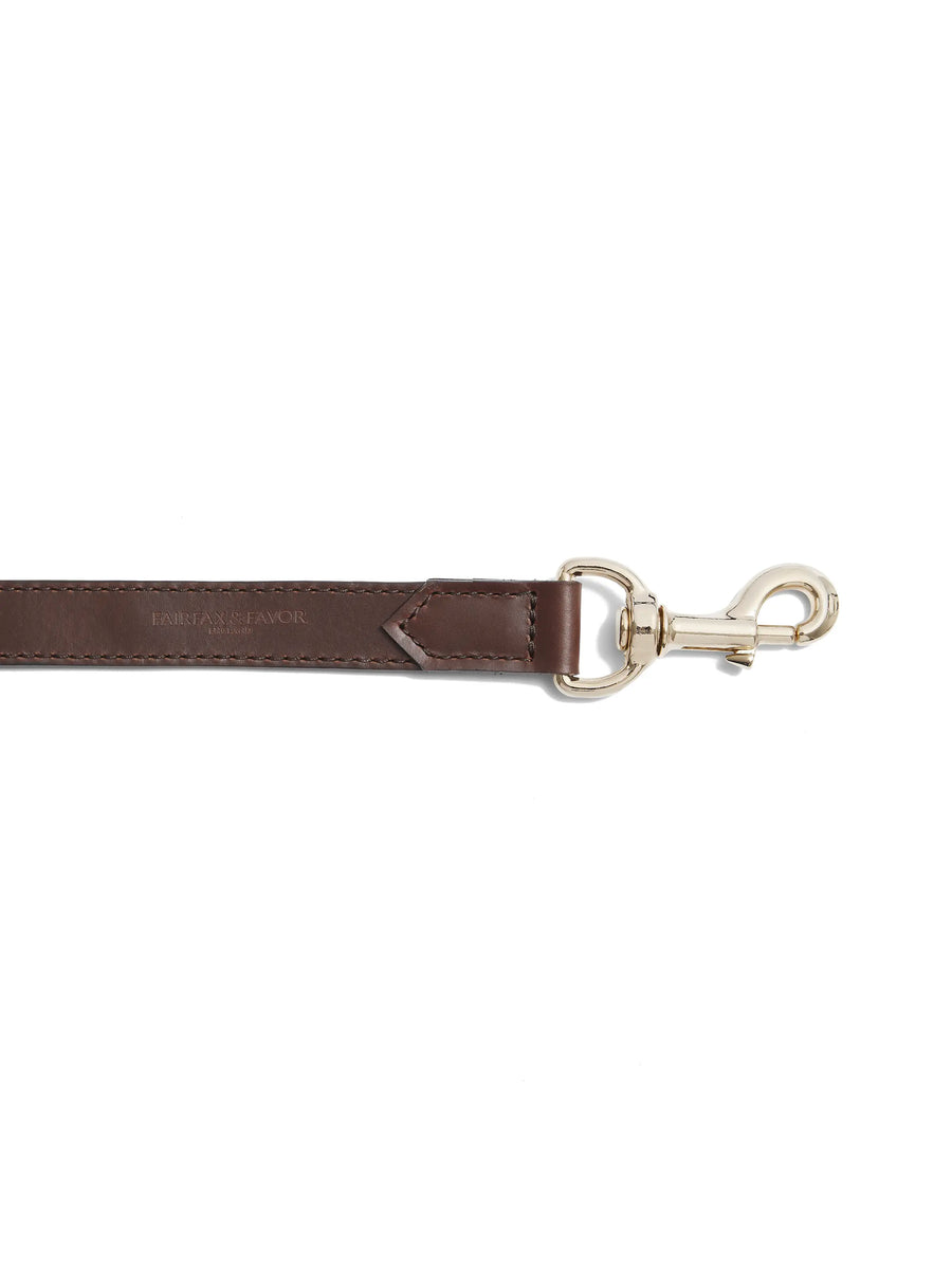 The Fitzroy - Dog Lead - Mahogany Leather