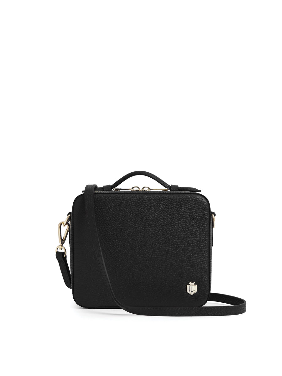 The Buckingham - Women's Crossbody Bag - Black Leather