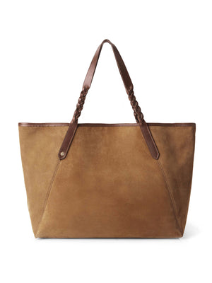 The Burford - Women's Tote Bag - Tan Suede