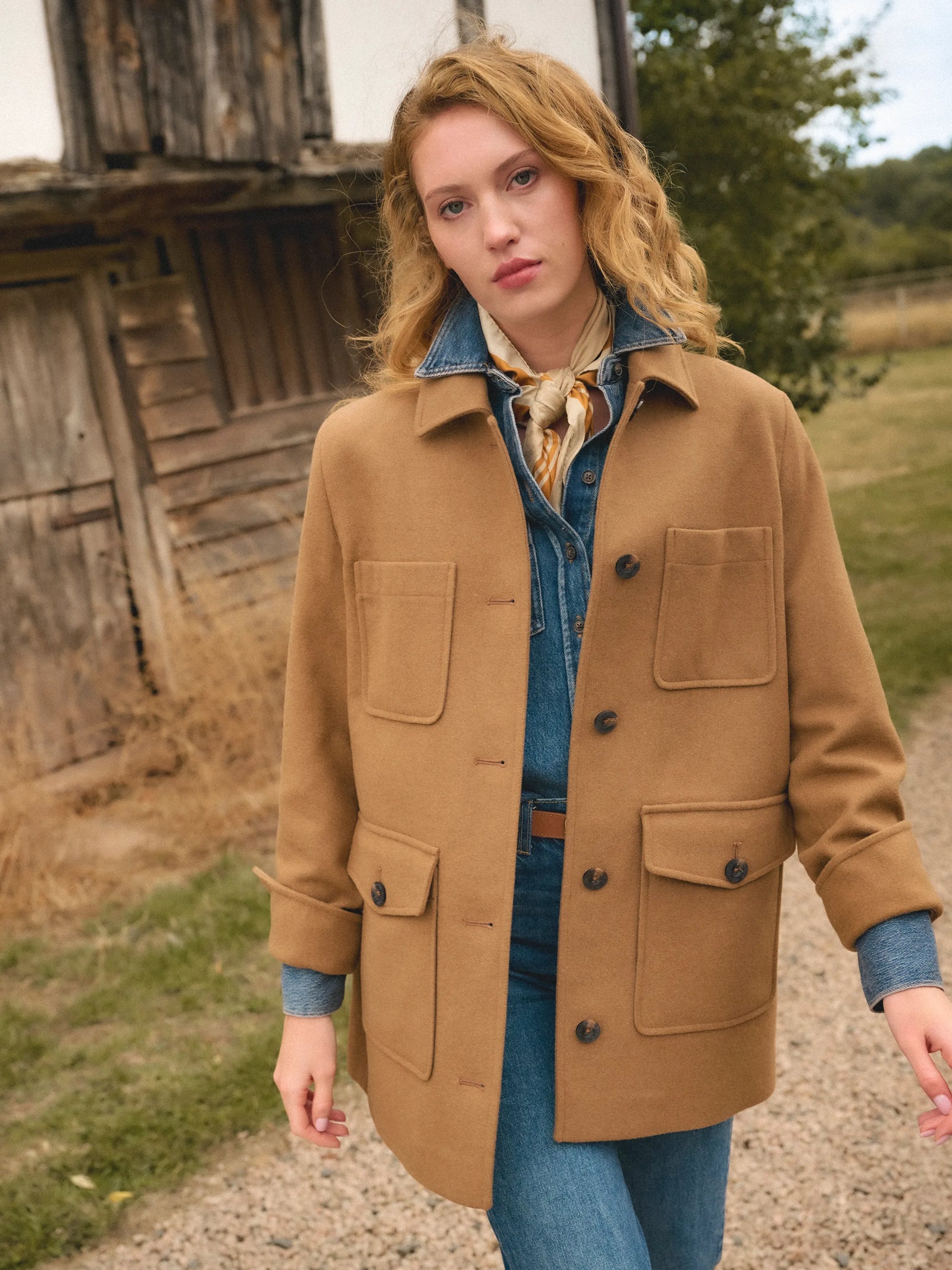 Callie Jacket - Tan Wool