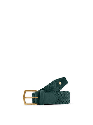 The Chatsworth Belt - Pine Green Suede