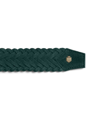 The Chatsworth Belt - Pine Green Suede