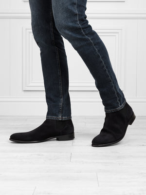 The Chelsea - 10 Year Anniversary Men's Ankle Boot - Navy Suede