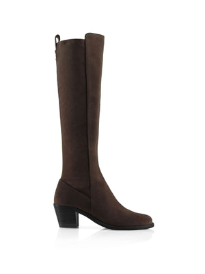 The Heeled Belgravia - Chocolate Suede