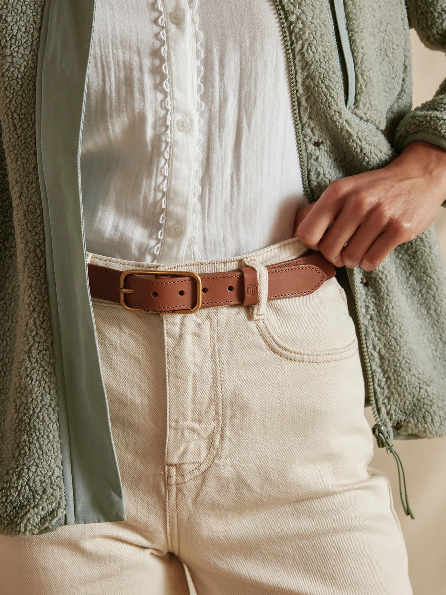 The Claremont - Women's Belt - Tan Leather