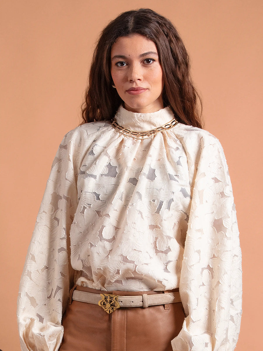 The Clarence Belt - Women's Belt - Stone Leather & Suede