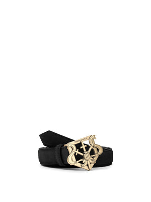 The Clarence - Women's Belt - Black Suede