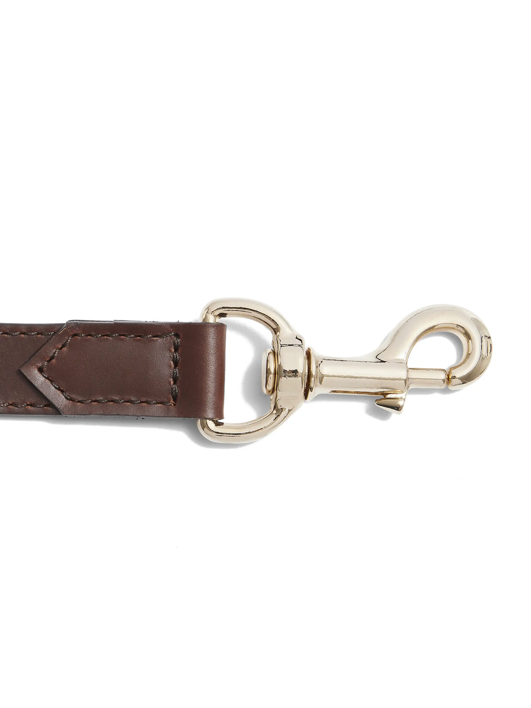 Fitzroy Wide Dog Lead - Mahogany Leather - Outdoor