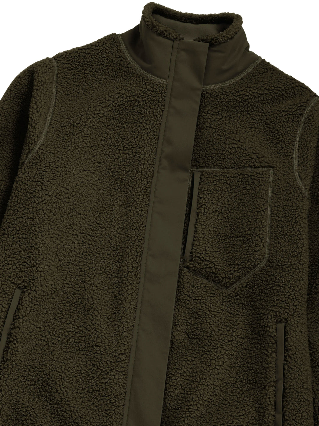 Agnes Fleece Jacket - Khaki - Jackets