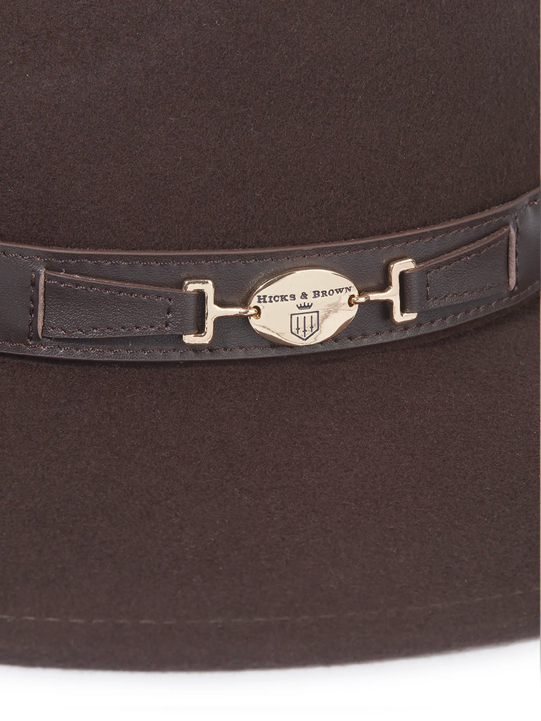 Hicks & Brown Halesworth - Wool Fedora Brown - Soft Accessories