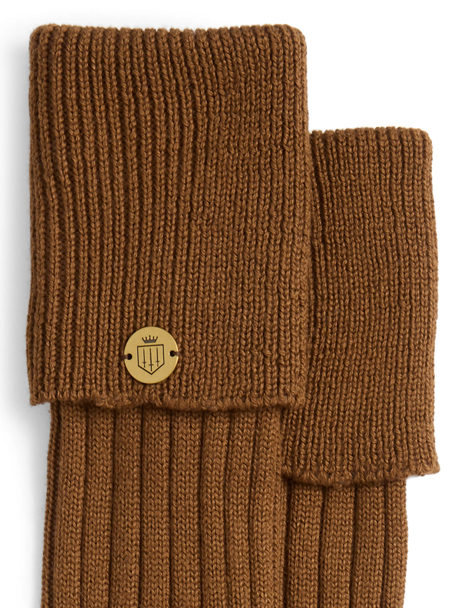 Merino Knee High Socks - Women's Socks - Merino Wool - Tan