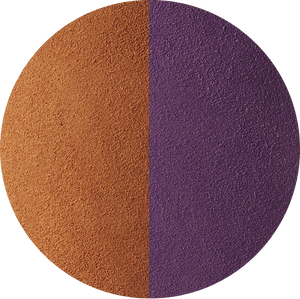 cognac & purple material swatch
