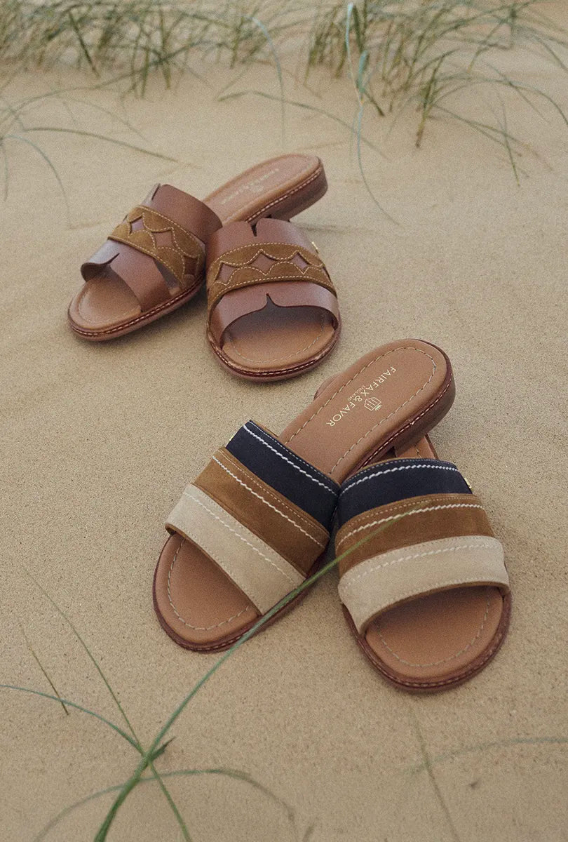 The Ohio - Women's Mules -  Tan Suede