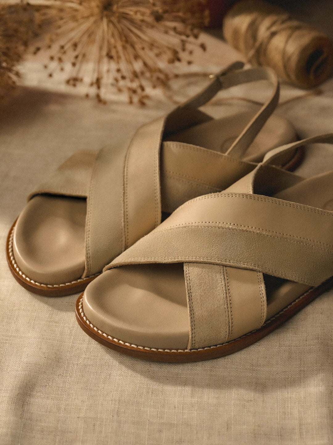 Dunwich Sandal - Stone Leather - Sandals